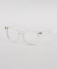Eseubika Asa-C02 Transparent Horn-Rimmed Glasses Blue Light Blocking