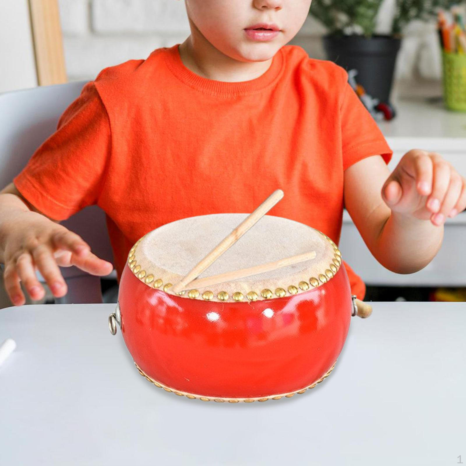 

Деревянный барабан с ременной перкуссией для мальчиков, девочек, детей и малышей 6 inch