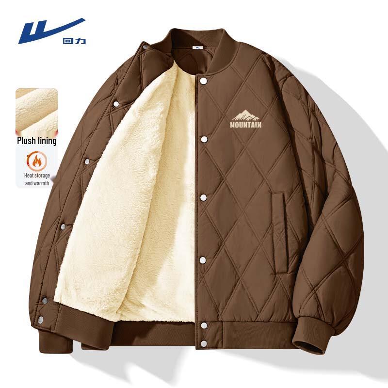 Warrior Men s Padded Baseball Collar Winter Jacket M