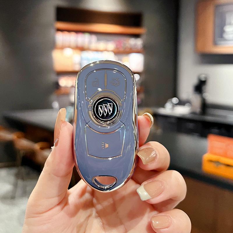 Premium Key Case for Buick Regal, Envision, GL8, LaCrosse, Enclave, GX and Weilan 7 Cars - Women's Shell Buckle Bag