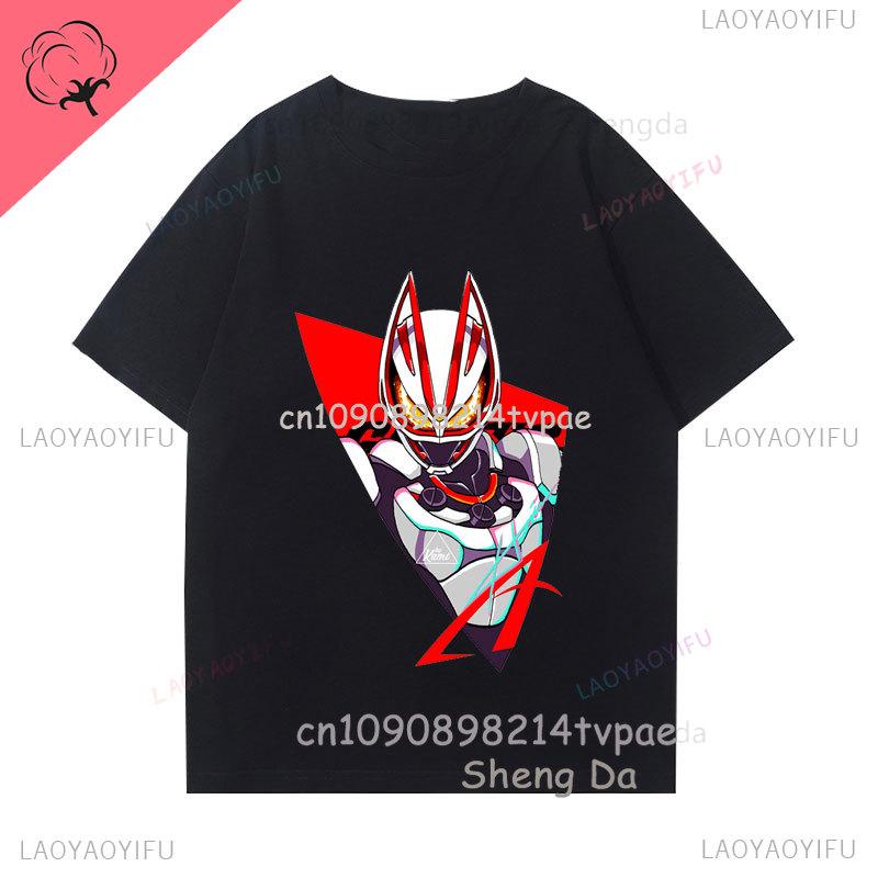 Camiseta Kaunisex Rider T Shirt Unisex Unisex Casual Cotton Crewneck Anime Print Unisexga Camisa Clothing Otaku Streetwear Anime Shirt