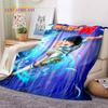 Cartoon Captain Tsubasa Fußball Weiche Flanelldecken, Überwurfdecke Bequeme Decke für Picknick Betten Sofa Zuhause Schlafzimmer Geschenke