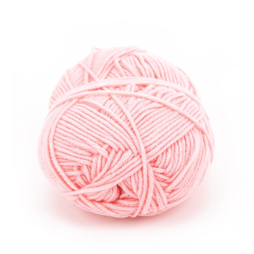 Háčkovací příze Měkká Šetrná k pokožce Úroveň Bavlna Vlna pro Pletení DIY Dětské Oblečení(Růžový )