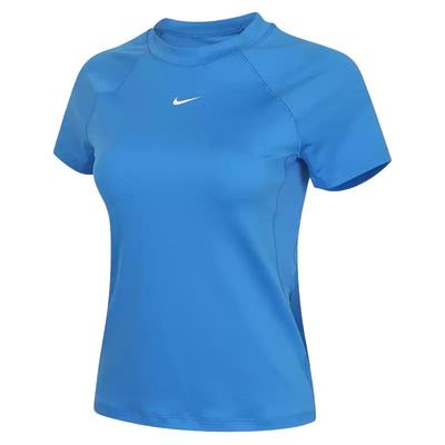 T Shirts Women's Blue Crew Neck Moderate FV7843-435