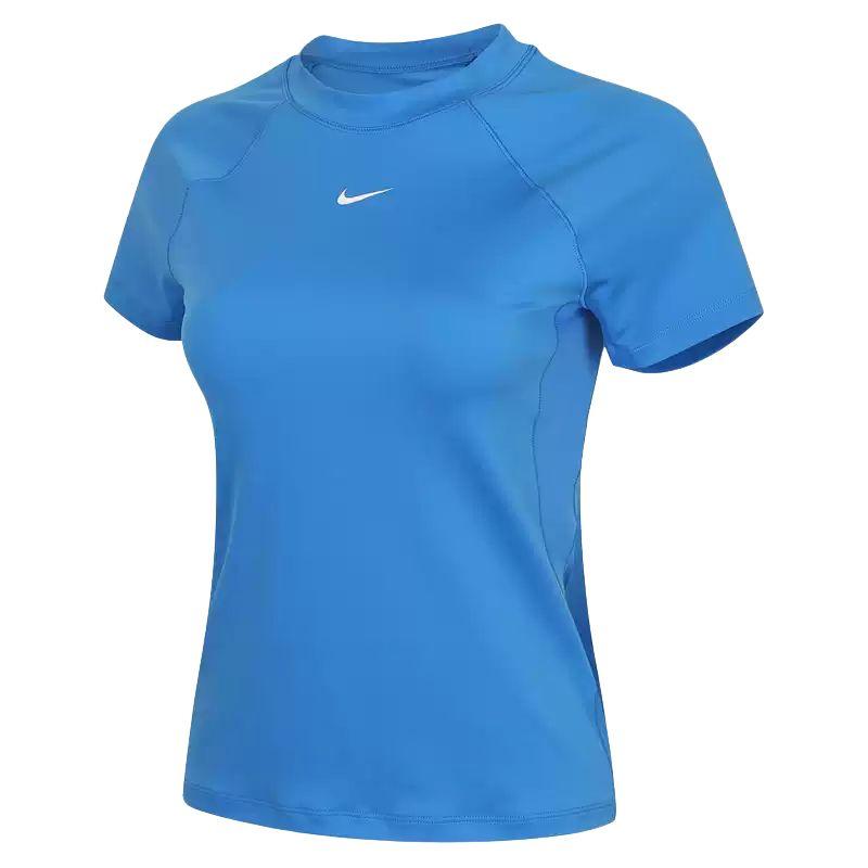 Nike T Shirts Women s Blue Crew Neck Moderate FV7843-435 XL