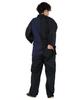 Switching Samue for Color [KYOETSU] Samue, Men, Two-tone (L, Black/navy)
