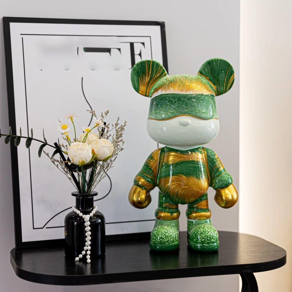 Gewalttätiges Bären-Sparschwein, Wassertransferdruck, Wohnzimmer, Leichter Luxus, Schlicht, Trendig, Dekorative Artikel, TV-Schrank, Weinschrank, Eingangsbereich