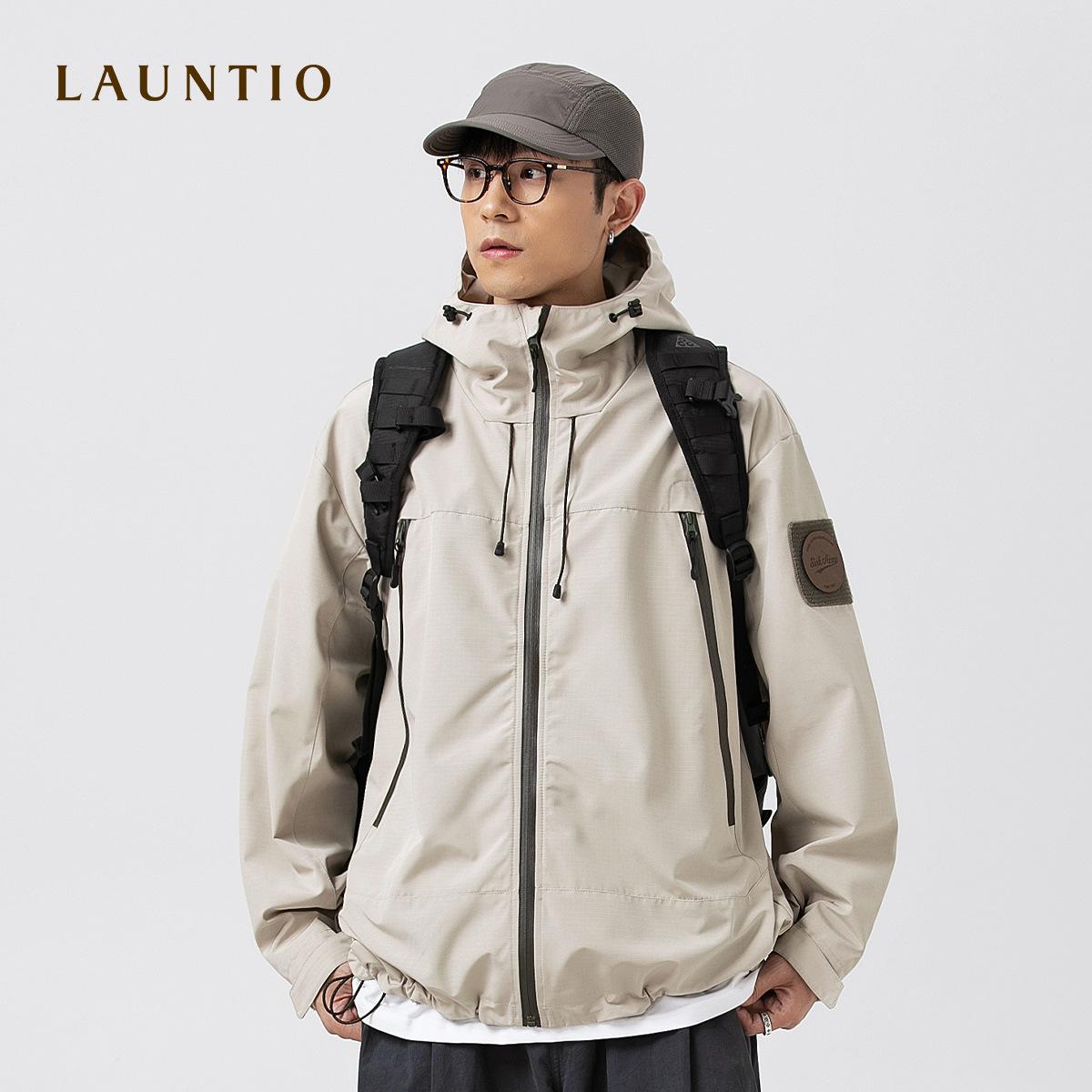 Новая модная уличная водонепроницаемая толстовка с капюшоном для мужчин с липучкой — фото 3