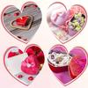 Herzförmige Metalldosen, Leere Bonbongläser mit Deckel, Aufbewahrungsbehälter für Gastgeschenke zum Valentinstag, Kerzen, Hochzeitsfeiern