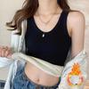 WTEMPO Winter Women Thermal Vest with Chest Pads Slim Fit Elastic Sleeveless Bottoming Tank Top