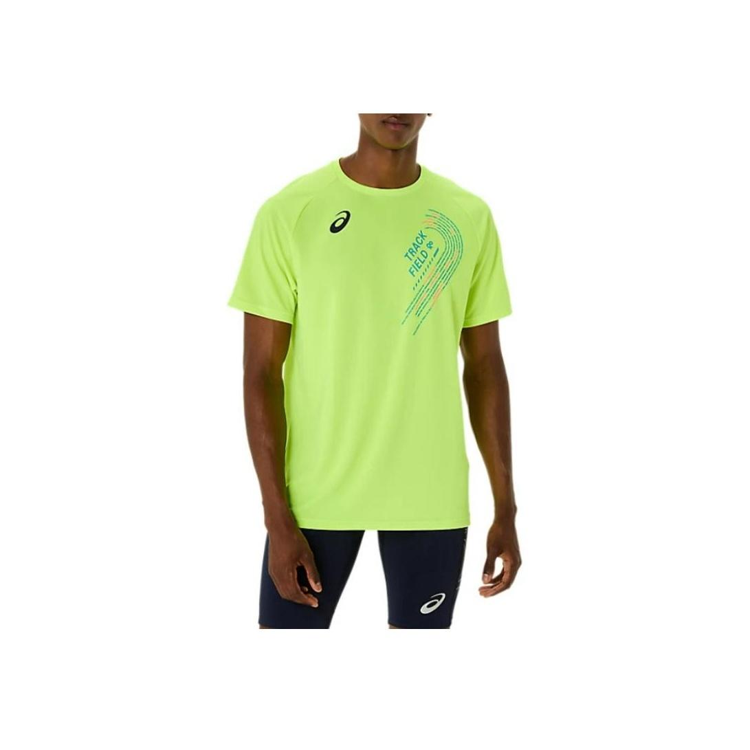 

Asics Fashion Casual Comfortable Versatile Short Sleeve T-Shirt Men tops Yellow 2091A749-751 XL