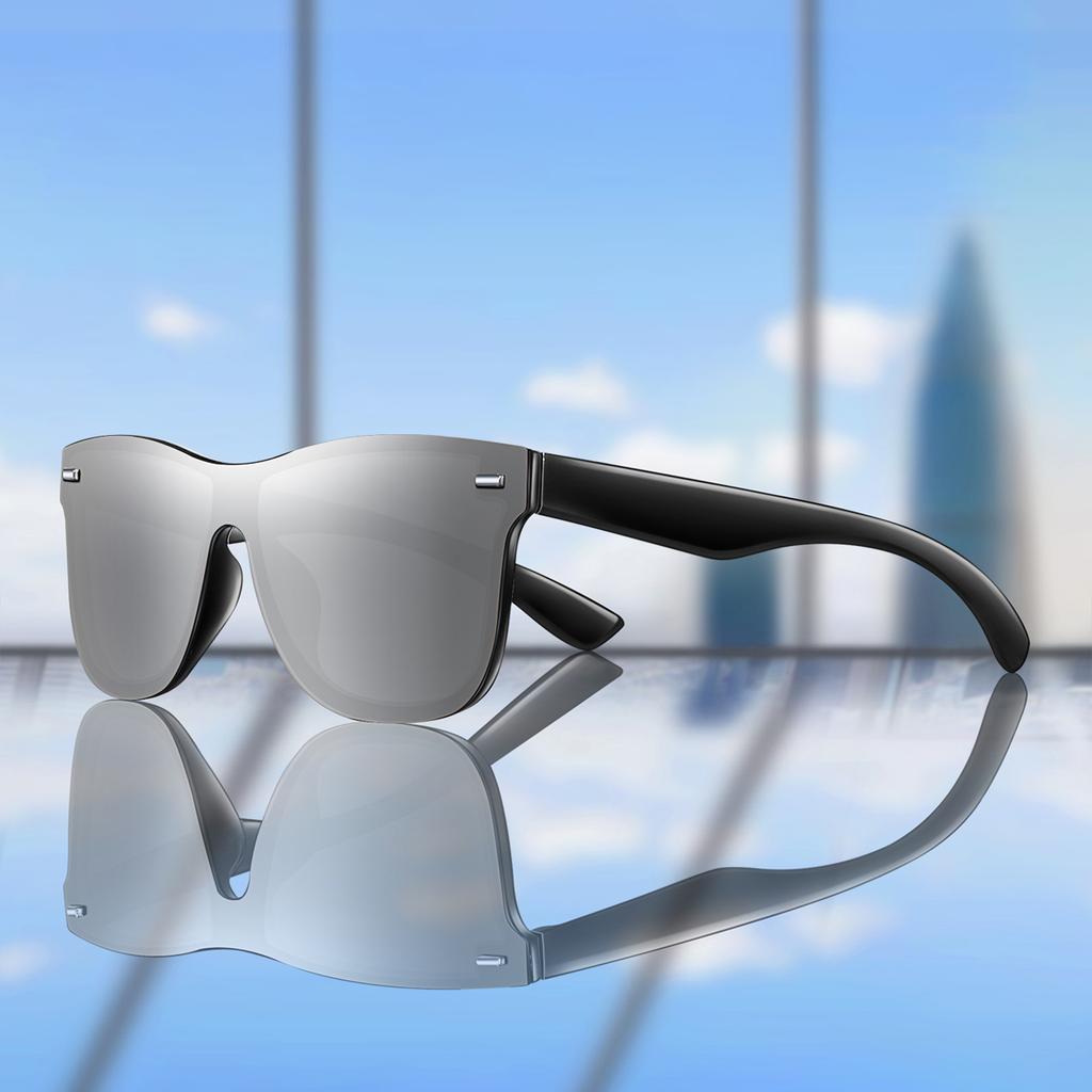 Unisex Fashion Windproof Square Sunglasses UV400 over Size Classic Shades for Outdoor Bicycle Goggles Driving Hiking Camping