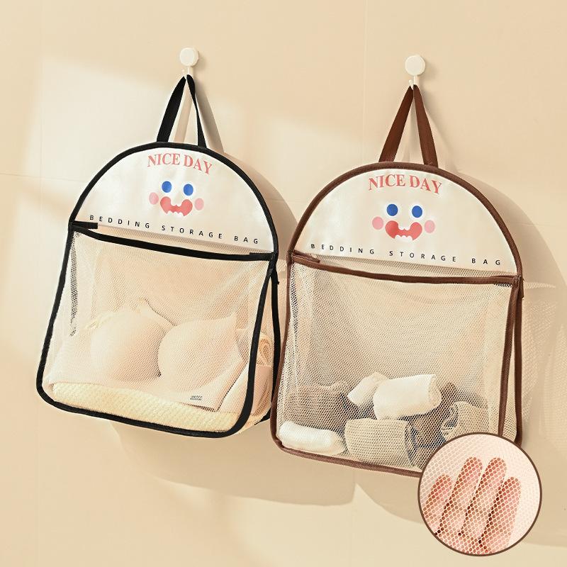 Bathroom Organizer Bag Laundry Basket Wall Hanging for Underwear Socks Clothes Clothes Kitchen Mesh Storage Bag Household Tools