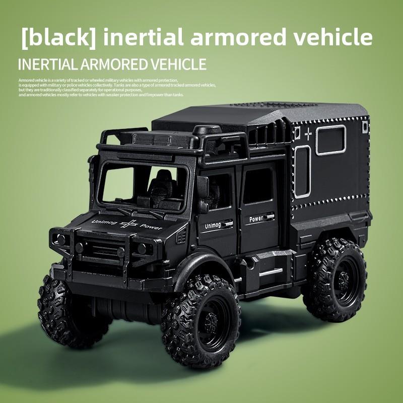 Armored Vehicle Offroad Toy Car Model For Kids With Inertia Control And Realistic Doors