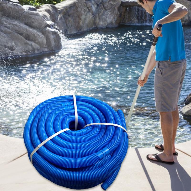 6MX38mm underground swimming pool water Cleaning Replacement fittings pipe Vacuum cleaner drain pipe Blue drain pipe