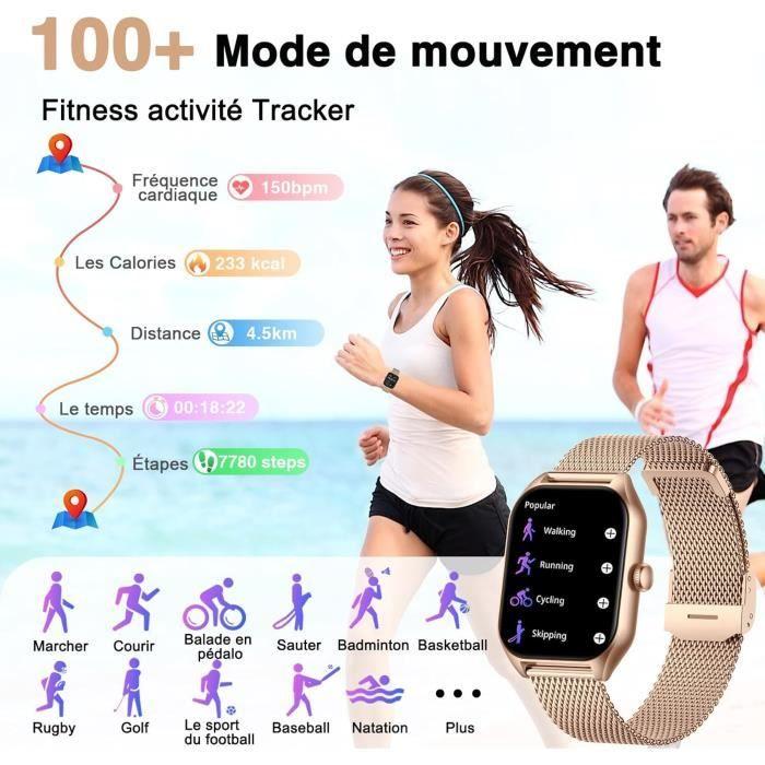 GLKYSOE Montre Connectée Femme Homme Smartwatch