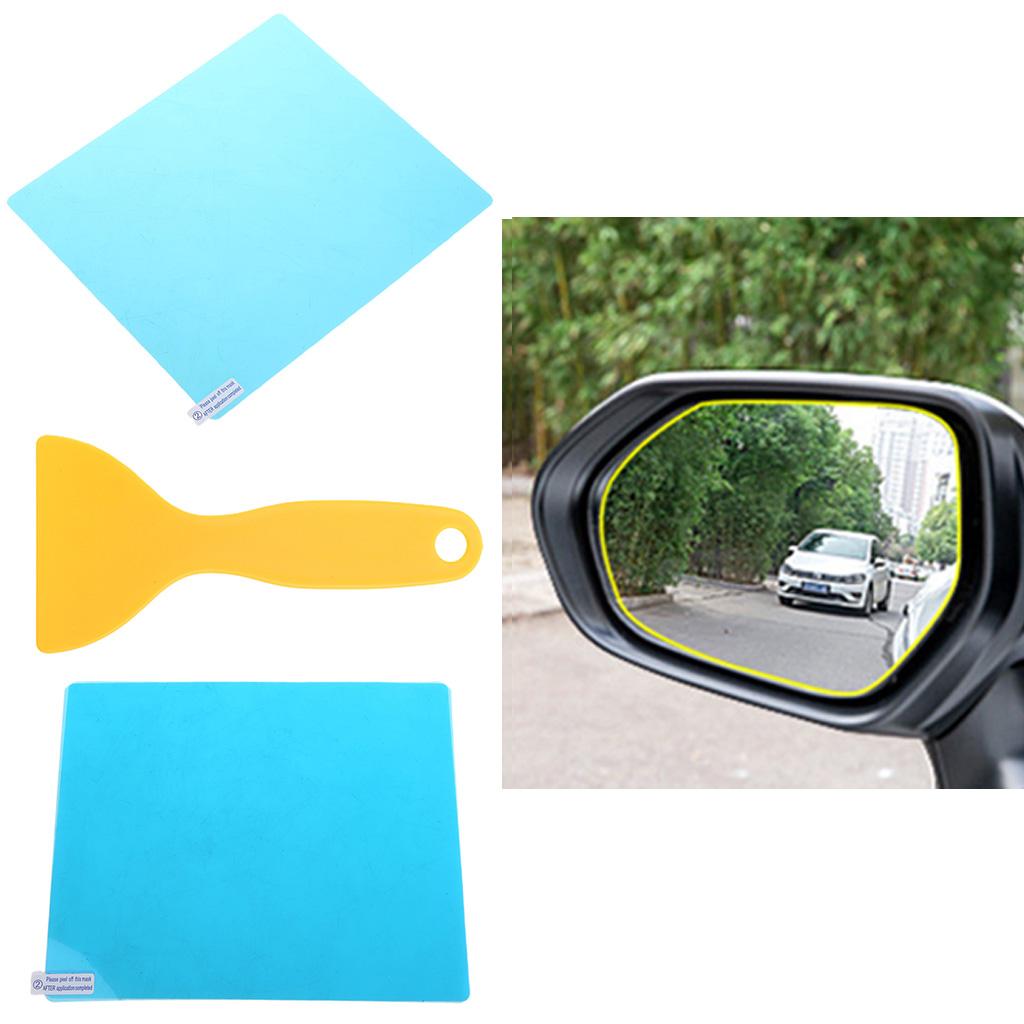 Buy 2PCS Car Side Rearview Rainproof Coating Membrane Rear View Mirror