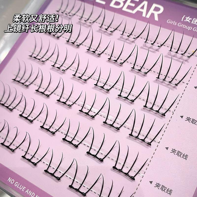 Stapi - Natürliches, klebstofffreies Multipack-Büschel-Wimpern