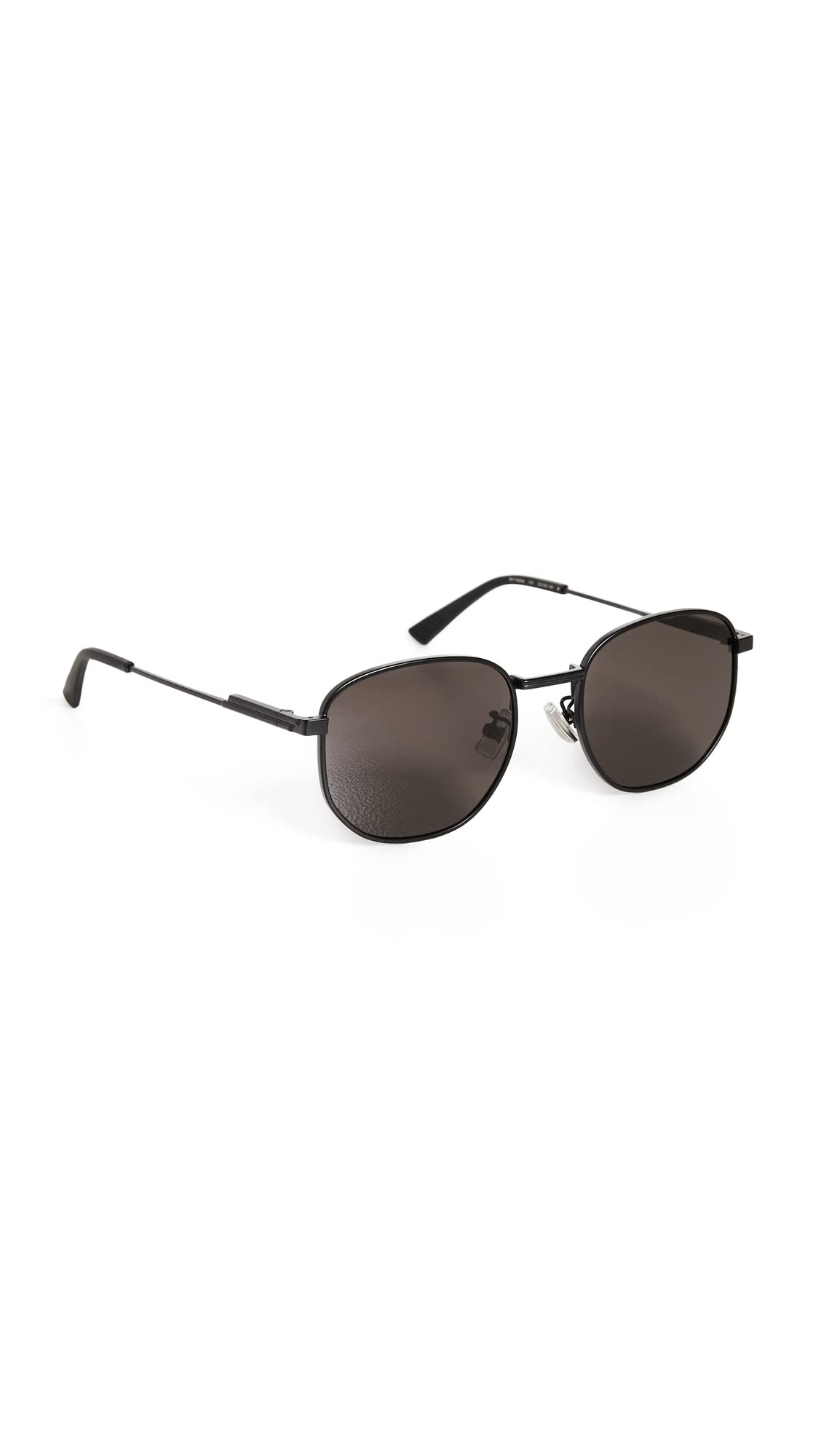 

Bottega Veneta BV1160SA Sunglasses, Unisex, 001, Black/Gray