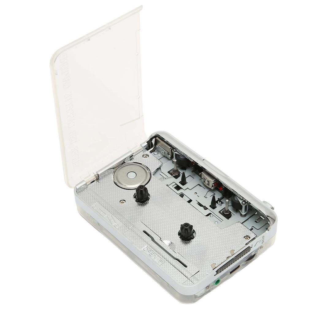 Cassette Player to MP3 Player Converter with Headphone Portable USB for OS and 3.5mm Jack, Auto-Reverse Interface, Walkman, X, PC.