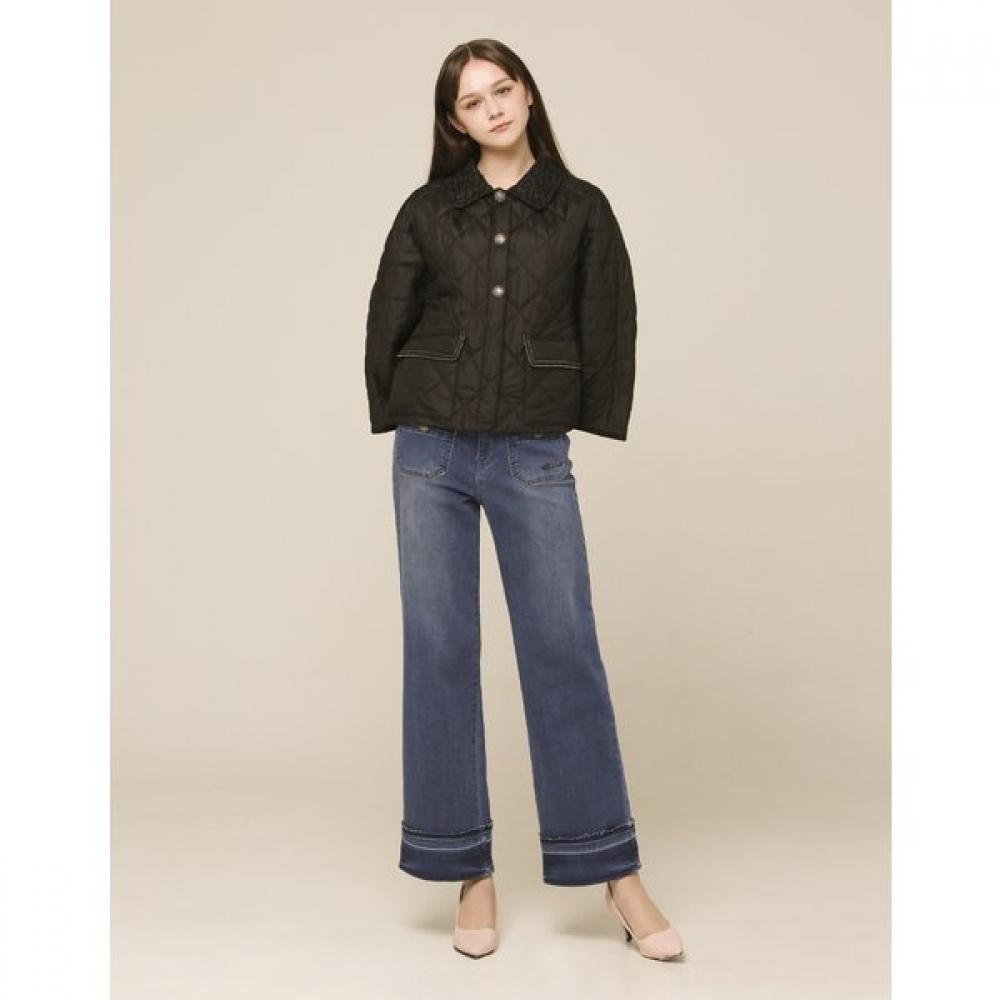 Son Jung Wan Tweed Collar Color Block Insulation Jumper Zdj6161070