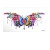 3D Texture Floral Body Art Sticker Crown Cross Wing Temporary Tattoo Instant Decals  Music Festival