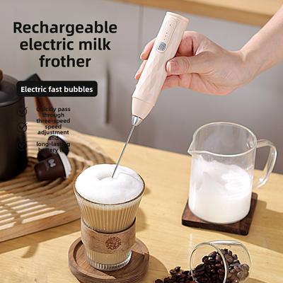 Küche Backen Handheld Zuhause Elektrisch Milchaufschäumer Wiederaufladbar Eischnee Kaffeeaufschäumer
