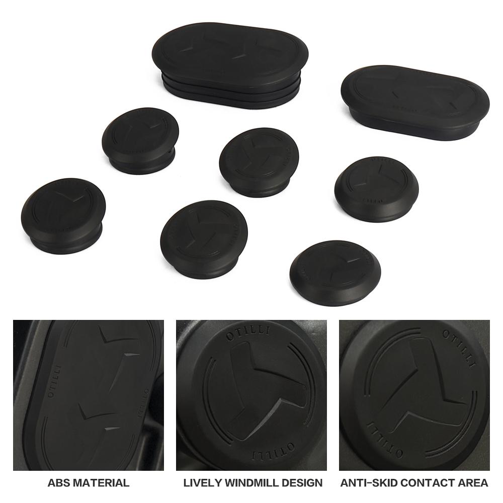 8PCS Motorcycle Accessories Black Frame Hole Cover Caps Plug For YAMAHA MT-09 MT09 Mt09 MT 09 SP 2021 2022 2023 2024 2025