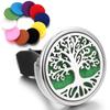 Tree Of Life Insert Car Aromatherapy Gasket Stainless Steel Car Air Outlet Essential Oil Diffuser Fashion Perfume Locket Jewelry