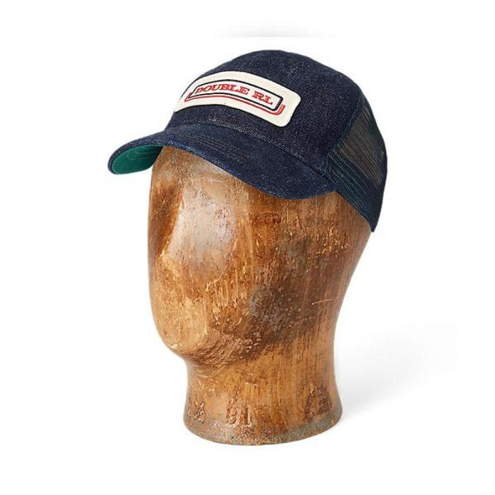 Rrl Indigo Logo Patch Denim Trucker Cap Marrhgs0j420059410 ONE