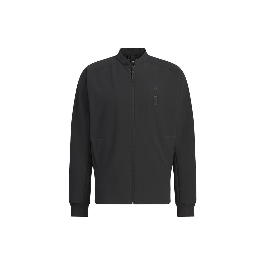 Adidas Must-Have Woven Jacket With Stand Collar And Solid Color Logo Men Outerwear Black IX4282