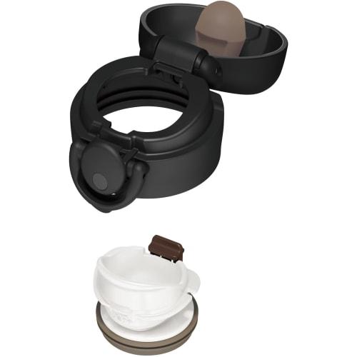 Thermos Vacuum Insulated Portable Mug, 500ml, Black Gradient, Removable Spout for Easy Cleaning, Lightweight, One-Touch Opening, Stainless Steel Bottl