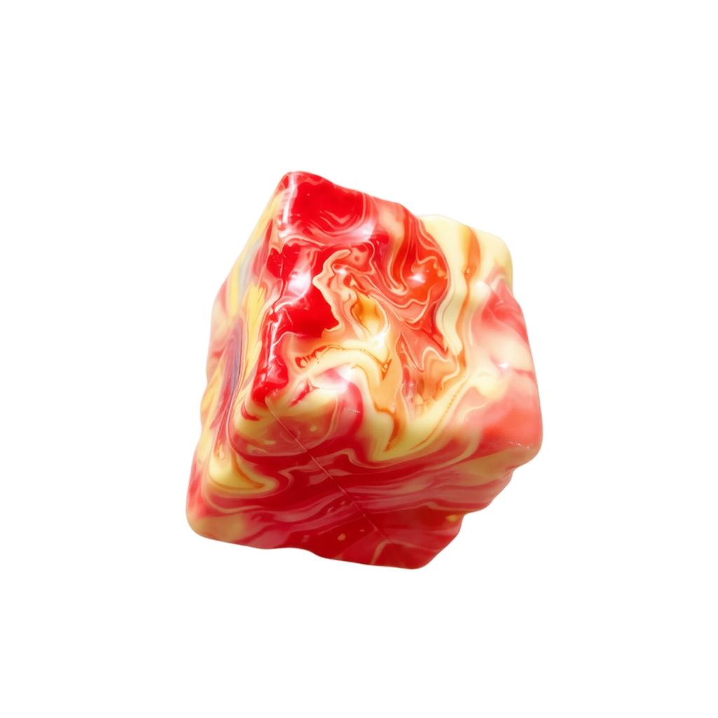 6cm Squishy Maltose Candy Cheese Stress Relief Toy Soft Slow Rising Squeeze Sensory Toy for Relaxation and Focus