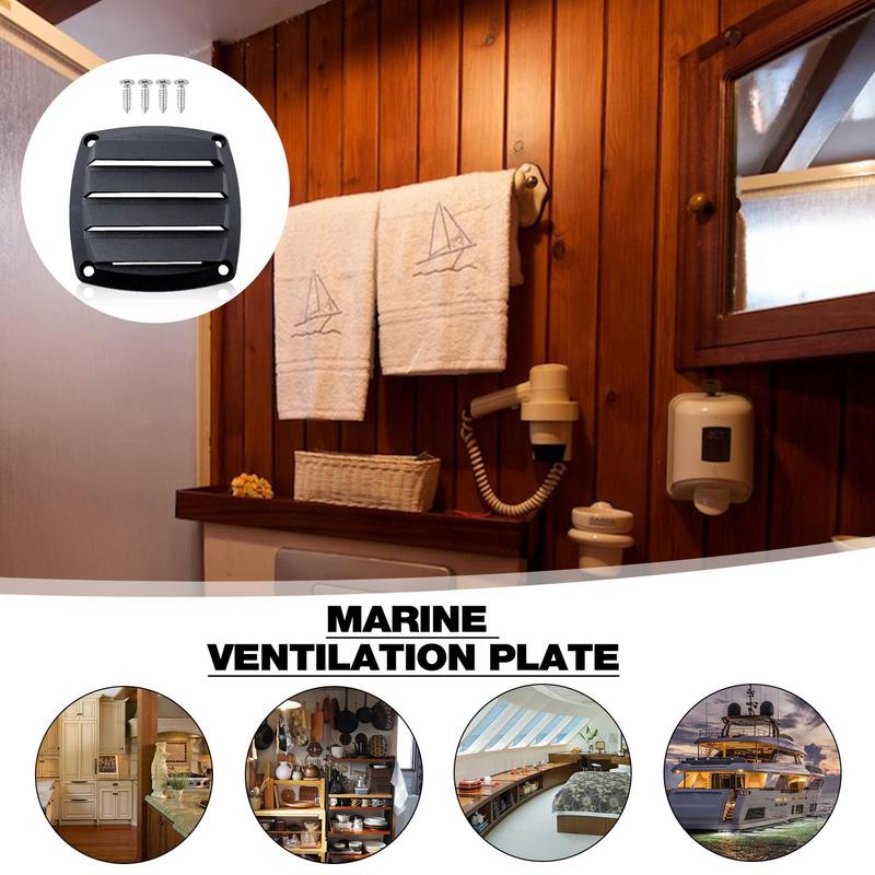 Marine Air Vent Covers Gill Plate Marine Air Outlet 4 Slot Ventilation Plate Smooth Marine Vent Cover Air Ventilation For Yacht