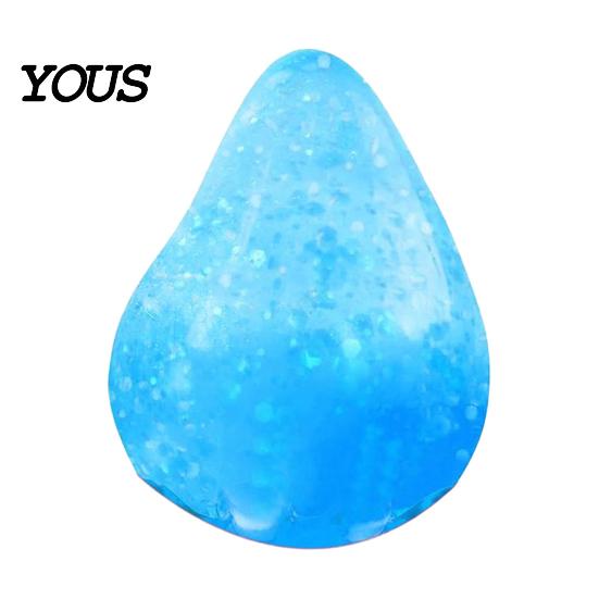 Finger Exercise Toy Water Drop Stress Relief Toy, Anxiety Reduction Waterdrop Sensory Clear Office Desk Pinch Fidget Portable Decompression Ball