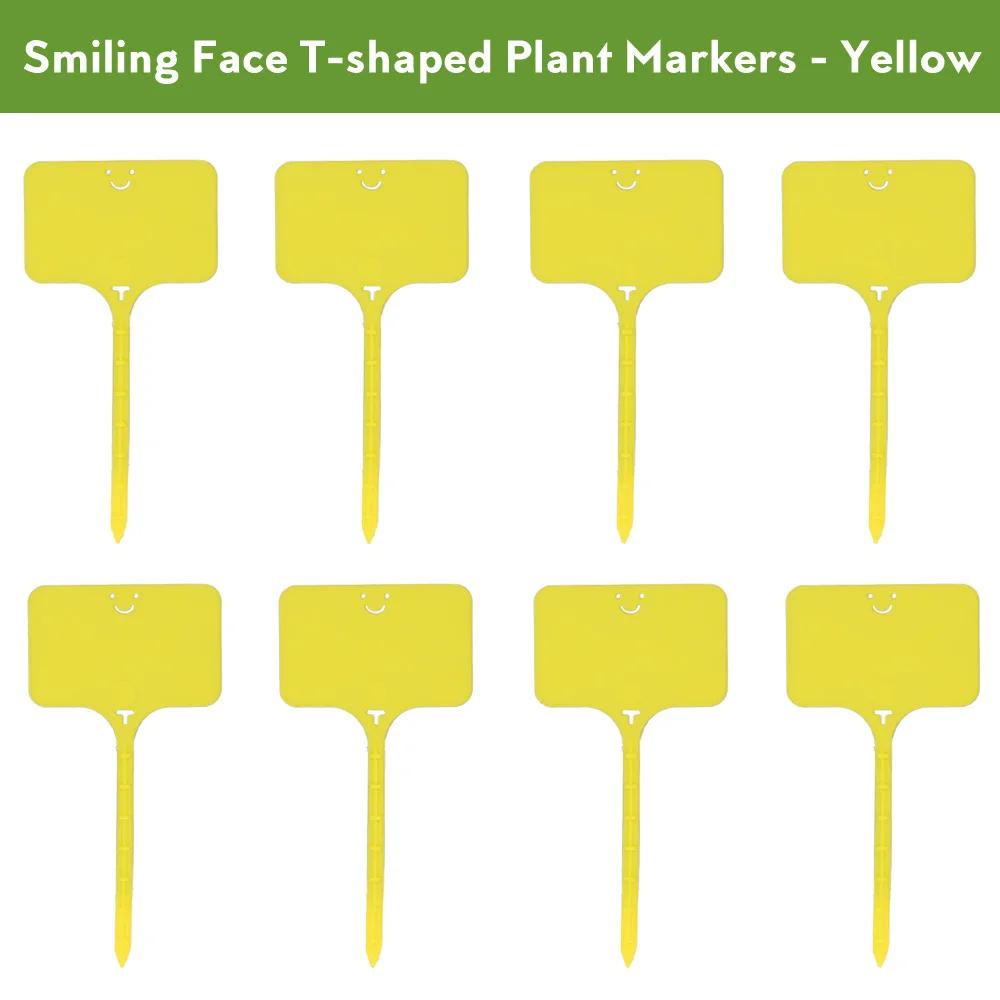 55PCS T-shaped Plastic Plant Label Waterproof Reusable Flower Vegetable Herbal Potted Classification Tag Garden Nursery Sign