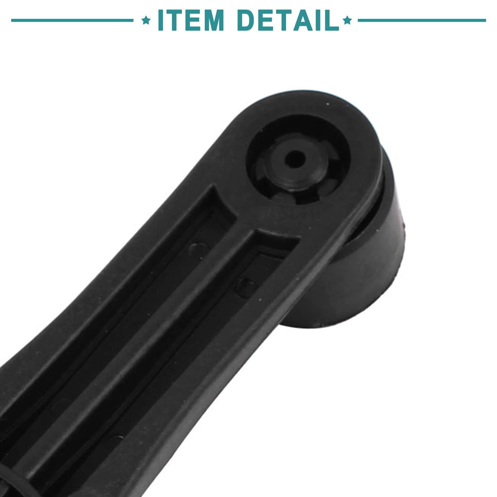 ACROPIX Autotür Fenster Dunkler Kurbelgriff Hebel Kunststoff Universal 11cm Länge Schwarz 1 Stück