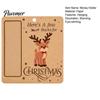Christmas Tree Money Hanging Decor Wooden Holder, Vintage Cash Gift Holder Ornaments Graduation Pendant with Santa/Snowman/Tree Pattern for