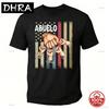 Customized Unisexs Grandpa American Flag Fathers Day 4th Of July First Gift Tshirts For Dad Poppop Pop Papa With Grandkids Names