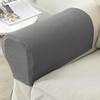 Sofa Armrest Covers Stretch Set Chair Sofa Seat Cushion Arm Protectors Armchair Covers Solid Couch Cover Removable