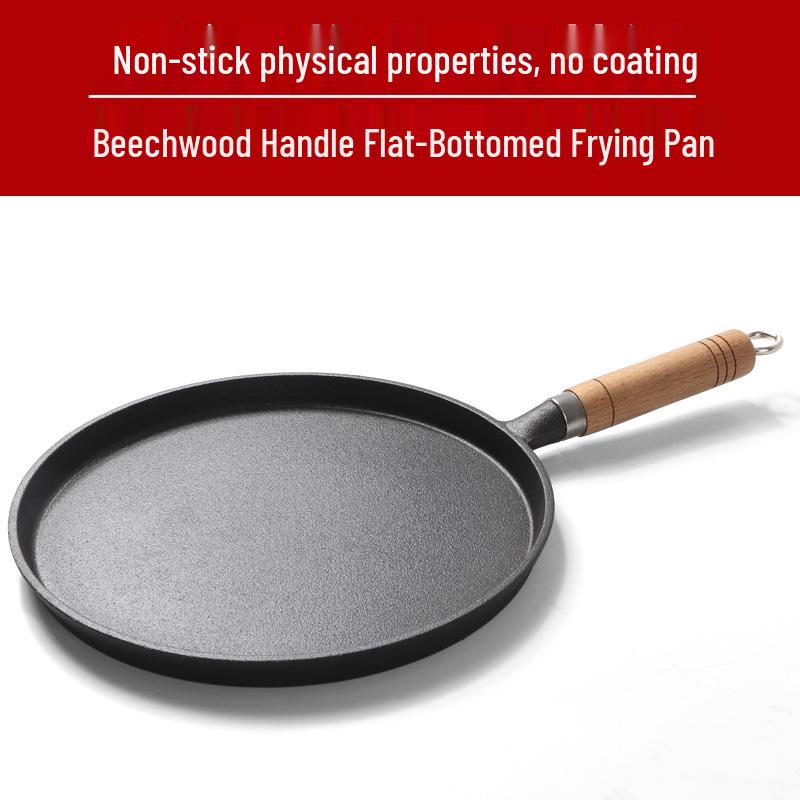 Thickened Cast Iron Non-Stick Flat Pan for Pancakes
