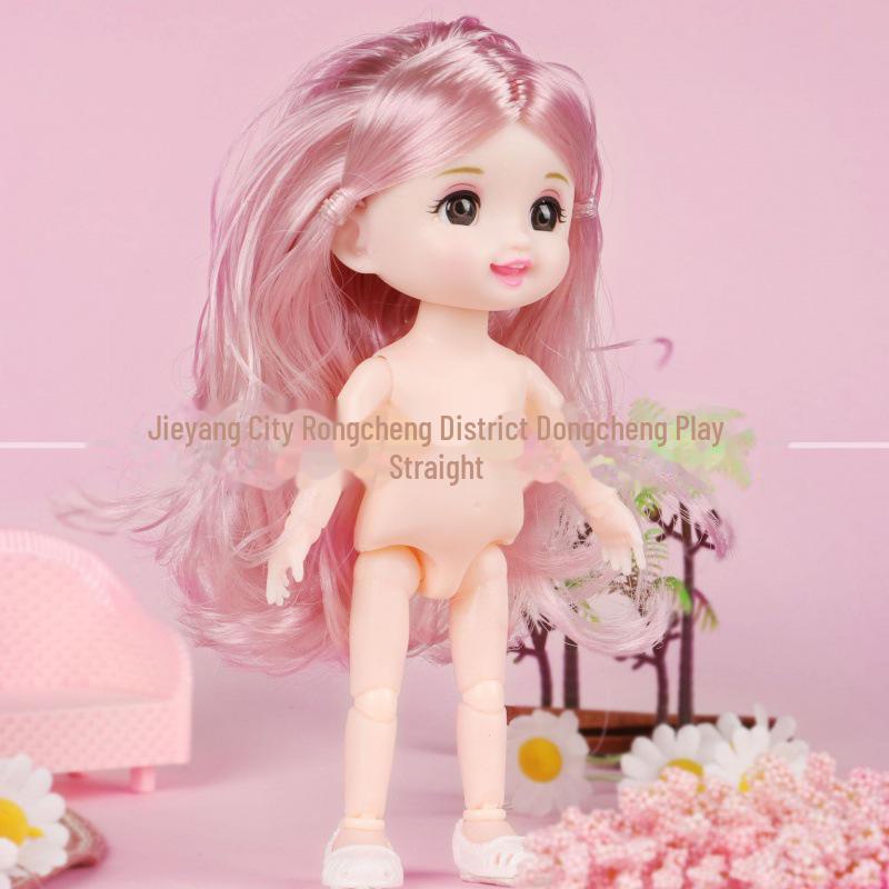 17 cm Mini BJD Puppenkörper - 6 Zoll Prinzessin Mädchen, 16 cm Kleine Nacktpuppe
