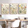 Aquarell Wildblumen Blumen Poster Bunte Blumen Drucke Boho Kunst Leinwand Malerei Minimalistischen Moderne Wand Bild Schlafzimmer Dekor