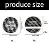 Push Start Button Sticker Trim , Carbon Fiber Look Cover with Adhesive Fit Car Interior Engine Start Stop Button Cover