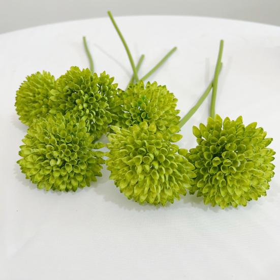 Artificial Dianthus Stem Realistic Fake Green/Orange/Yellow Tricks Plant for Vase Home Office Wedding Decoration Flower Arrangment