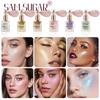 6pcs Highlight Powder Spray Set Body Face Glitter Shimmer Highlighter Vintage Bulb Atomizer Waterproof Long Lasting Stage Makeup Cosmetics for Women