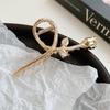 High-End Metal Butterfly Hair Clip for Women - Large, Elegant 2024 Style Shark Clip