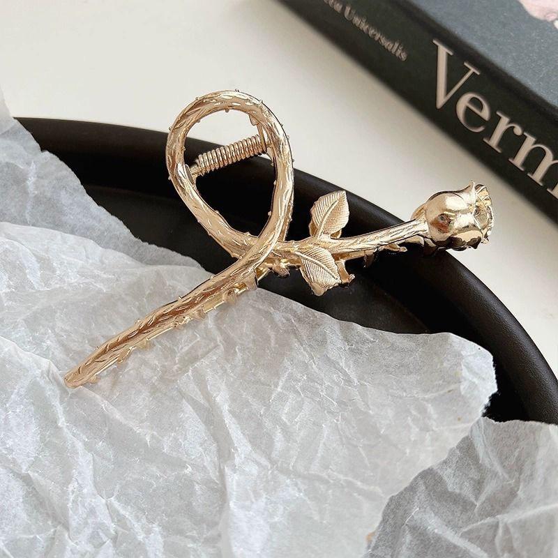 High-End Metal Butterfly Hair Clip for Women - Large, Elegant 2024 Style Shark Clip