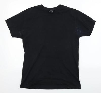 New Love Club Mens Black Cotton Blend T-Shirt Size S