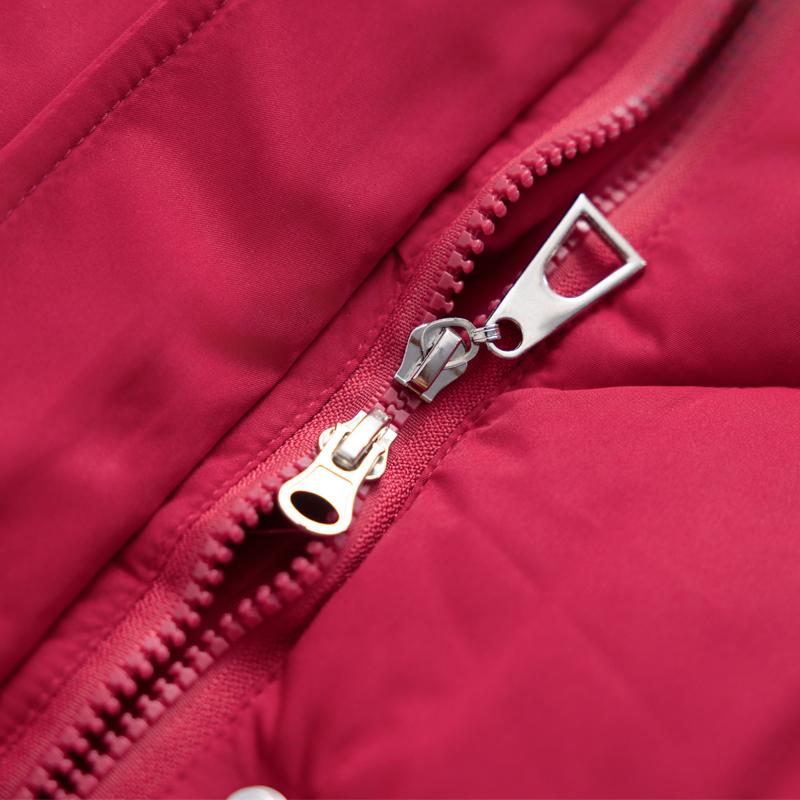 Elegant Middelaldrende Kvinne Vinterkåper Hette Casual Tykk Varm Lang Parkas Damejakker